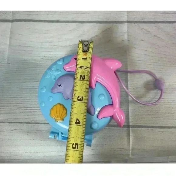 POLLY POCKET UNICORN SURPRISE CARRIER Toy & DOLPHIN Compact TRAVEL PLAY sets - Picture 9 of 16